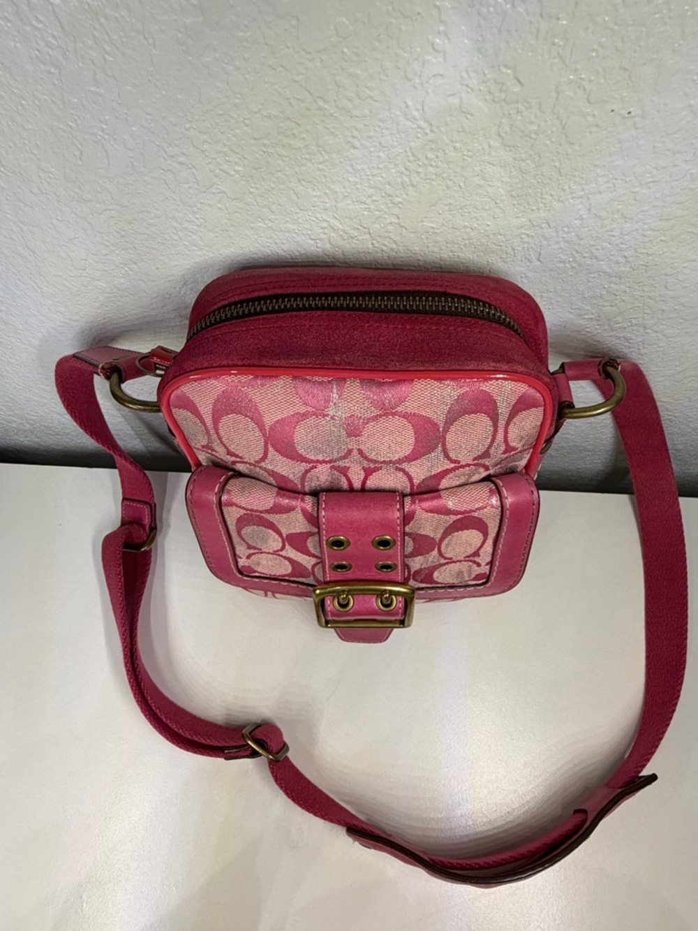 Vintage Coach Signature Camera Bag CrossBody Y2K - Picture 3 of 11